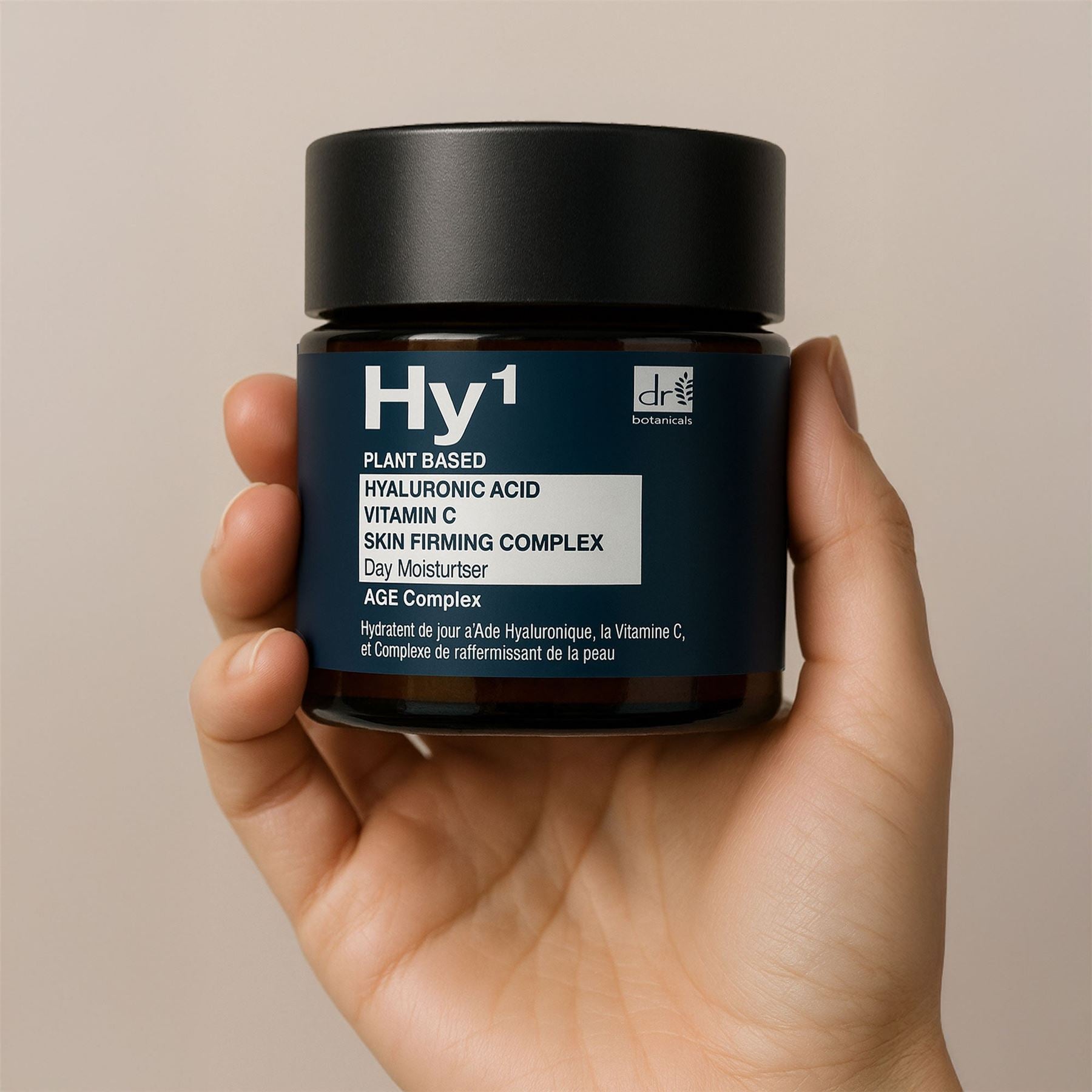 Crème de jour 60 ml à l'acide hyaluronique 1 %, à la vitamine C 1 % et au complexe raffermissant 1 %