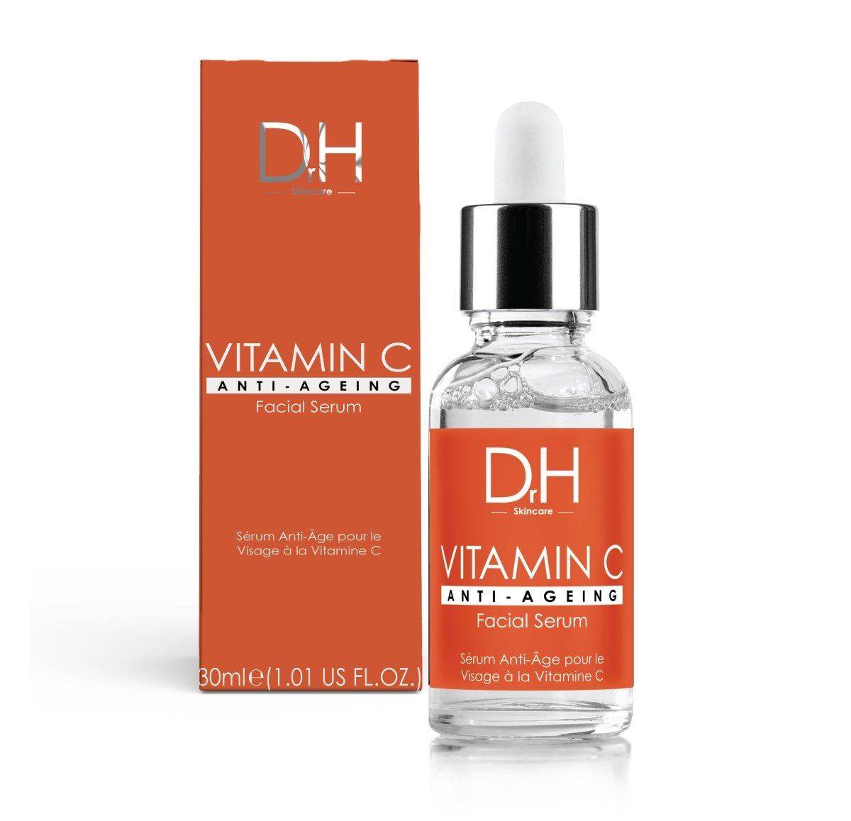 Anti-Aging Vitamin C Gesichtsserum 30 ml + Vitamin C Anti-Aging Nachtcreme 60 ml