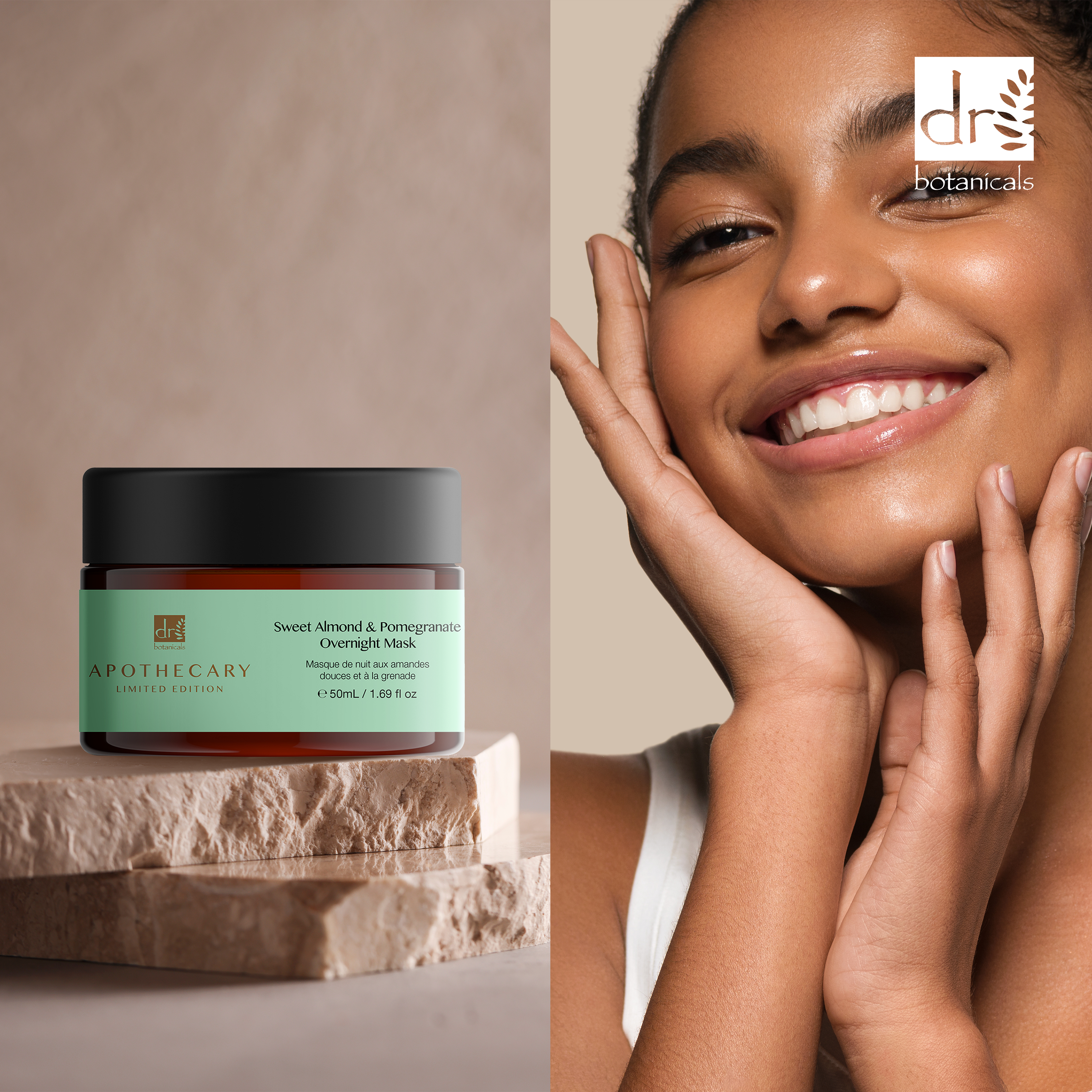 Masque de nuit Amande douce et grenade 50 ml - Lot de 2 à prix avantageux