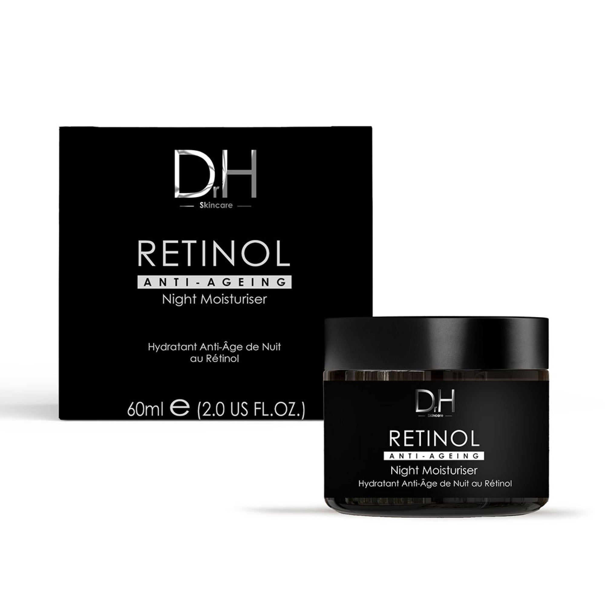 Crème de nuit anti-âge au rétinol 60 ml + Sérum visage anti-âge au rétinol 30 ml