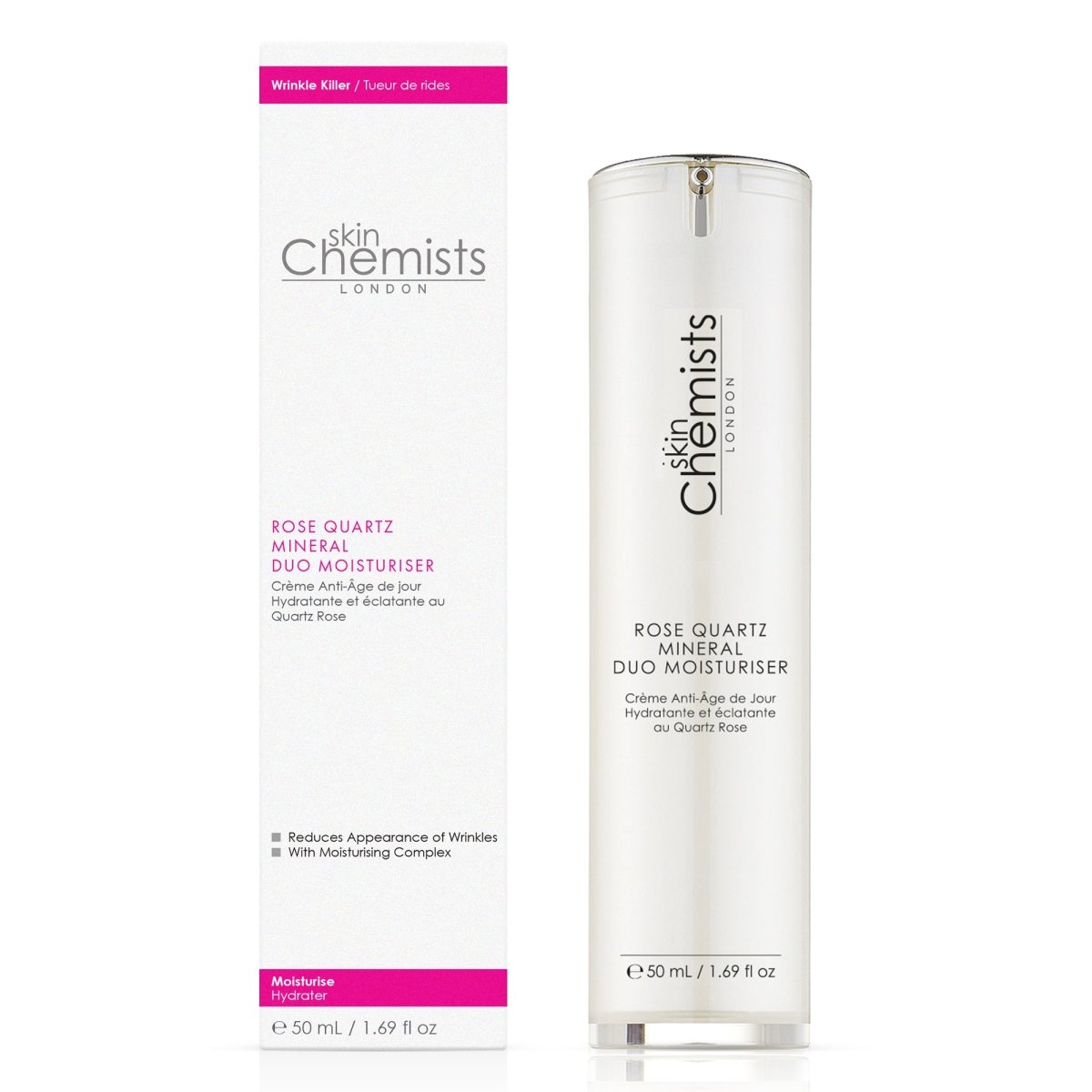 Duo Yeux et Visage Minéral Quartz Rose