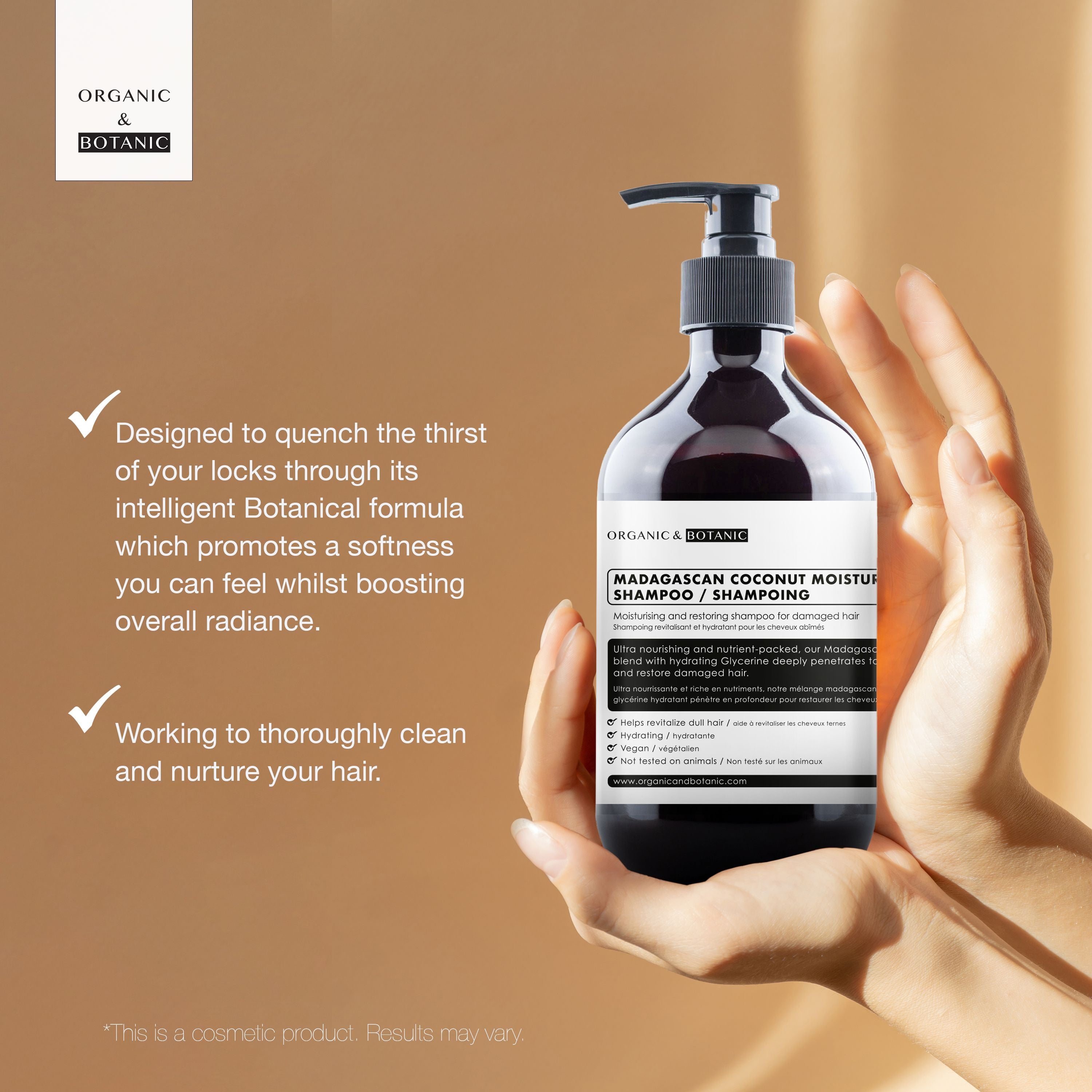 Feuchtigkeitsspendendes Shampoo mit Madagaskar-Kokosnuss, 500 ml