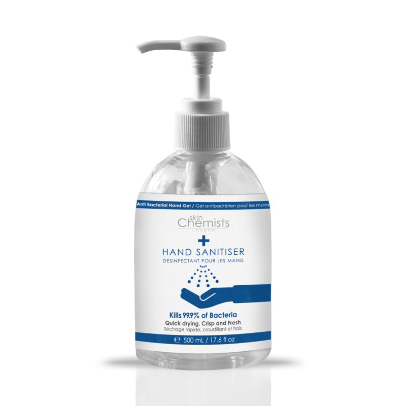 skinChemists Face Masks (x 10) & Hand Sanitiser 500ml