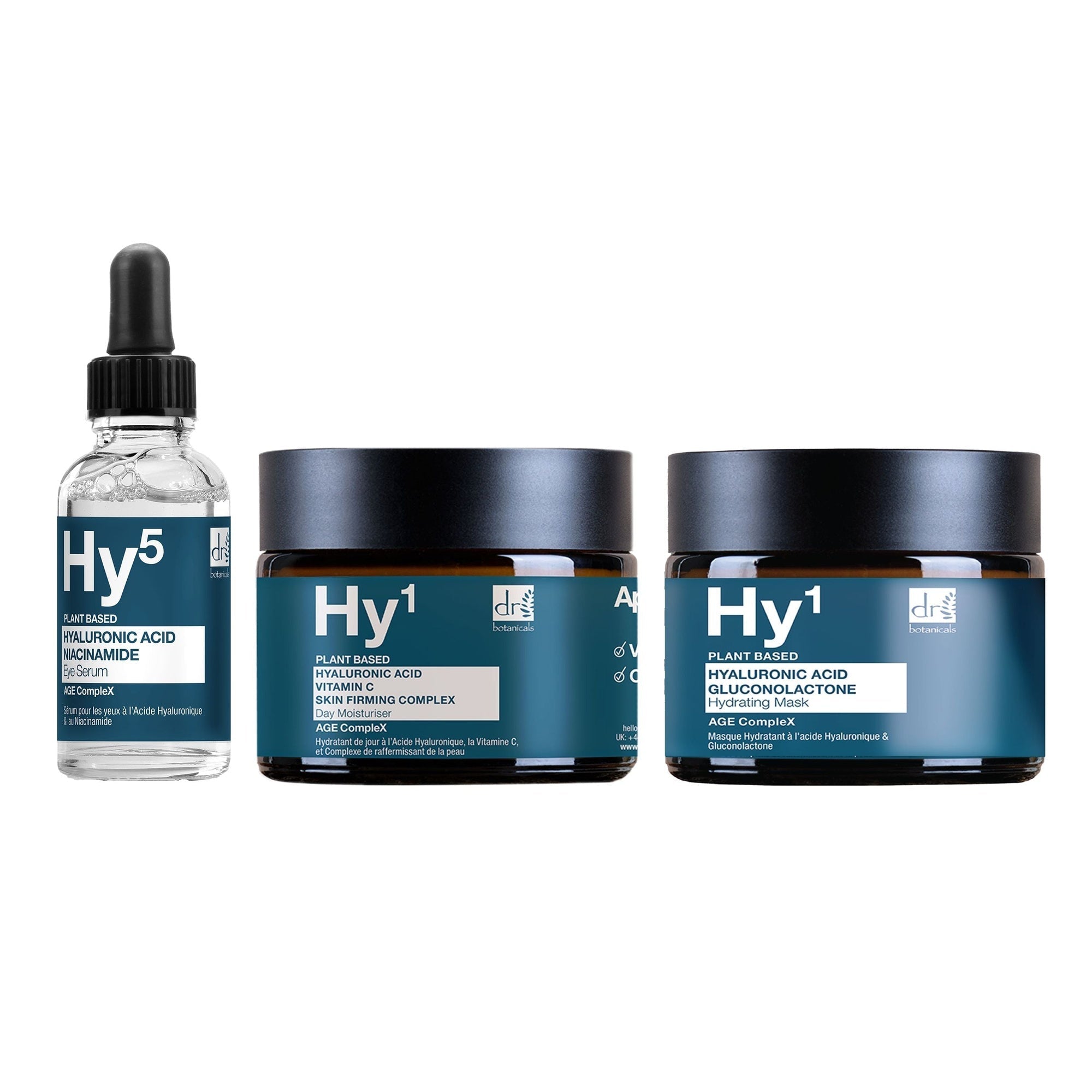 Anti-Ageing Hyaluronic Acid Day Moisturiser, Serum And Mask